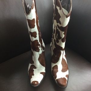 Cow-hide boots